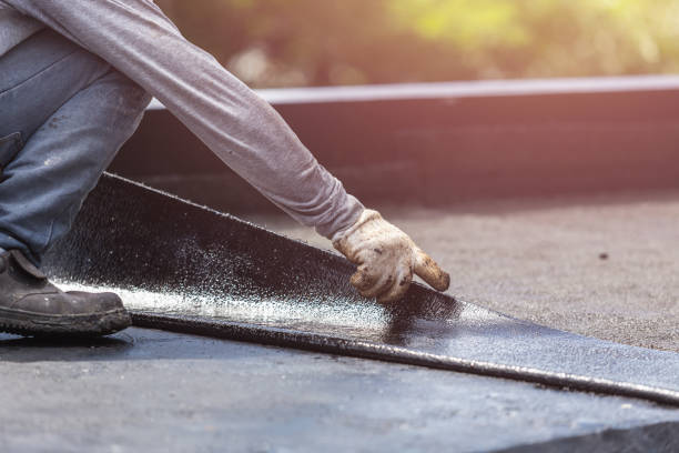 Professional Exterior Waterproofing technician working in Birch Run, MI